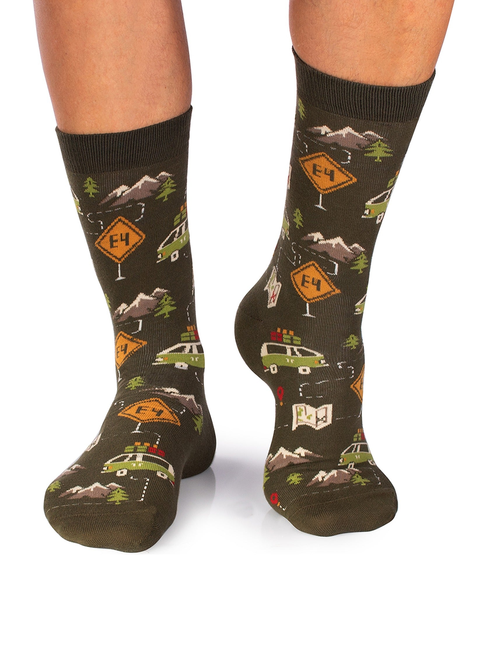 Chaussettes Coton Bio Camping - Pirin Hill — portées