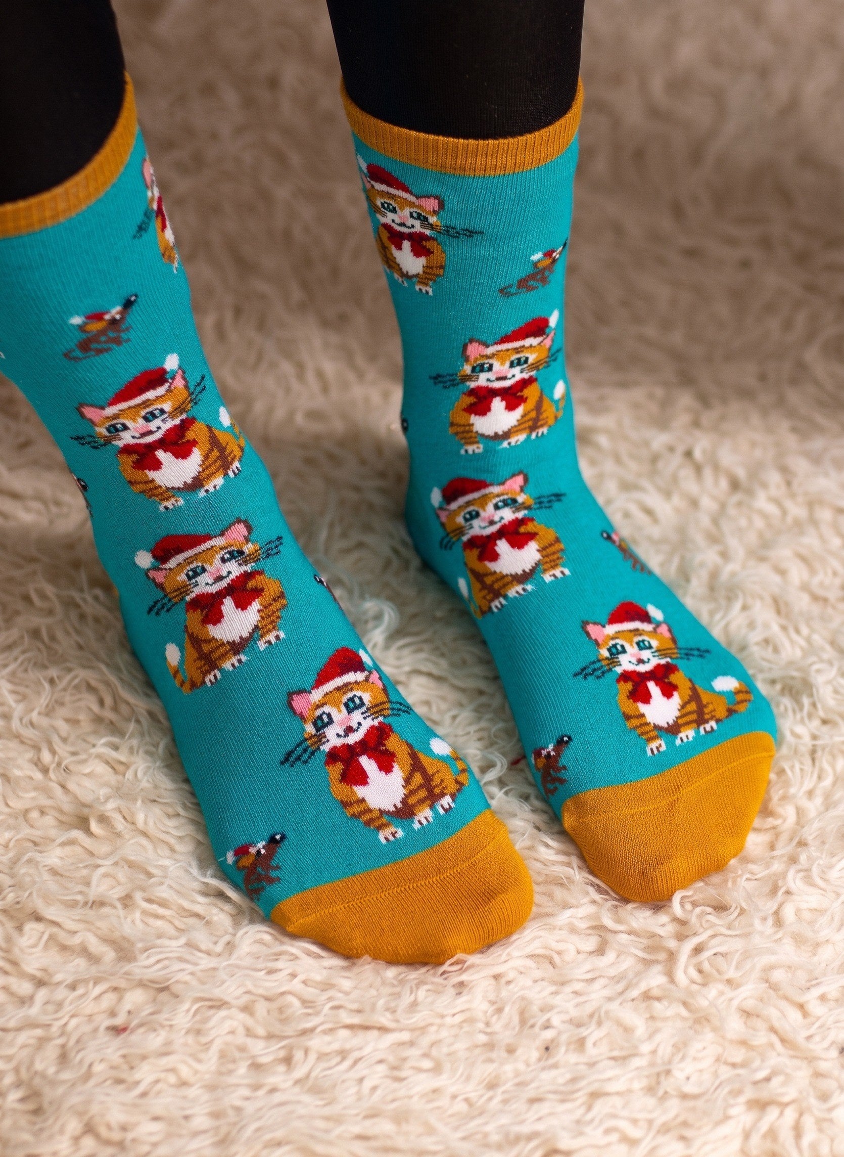 Chaussettes Coton Bio Chats - Pirin Hill