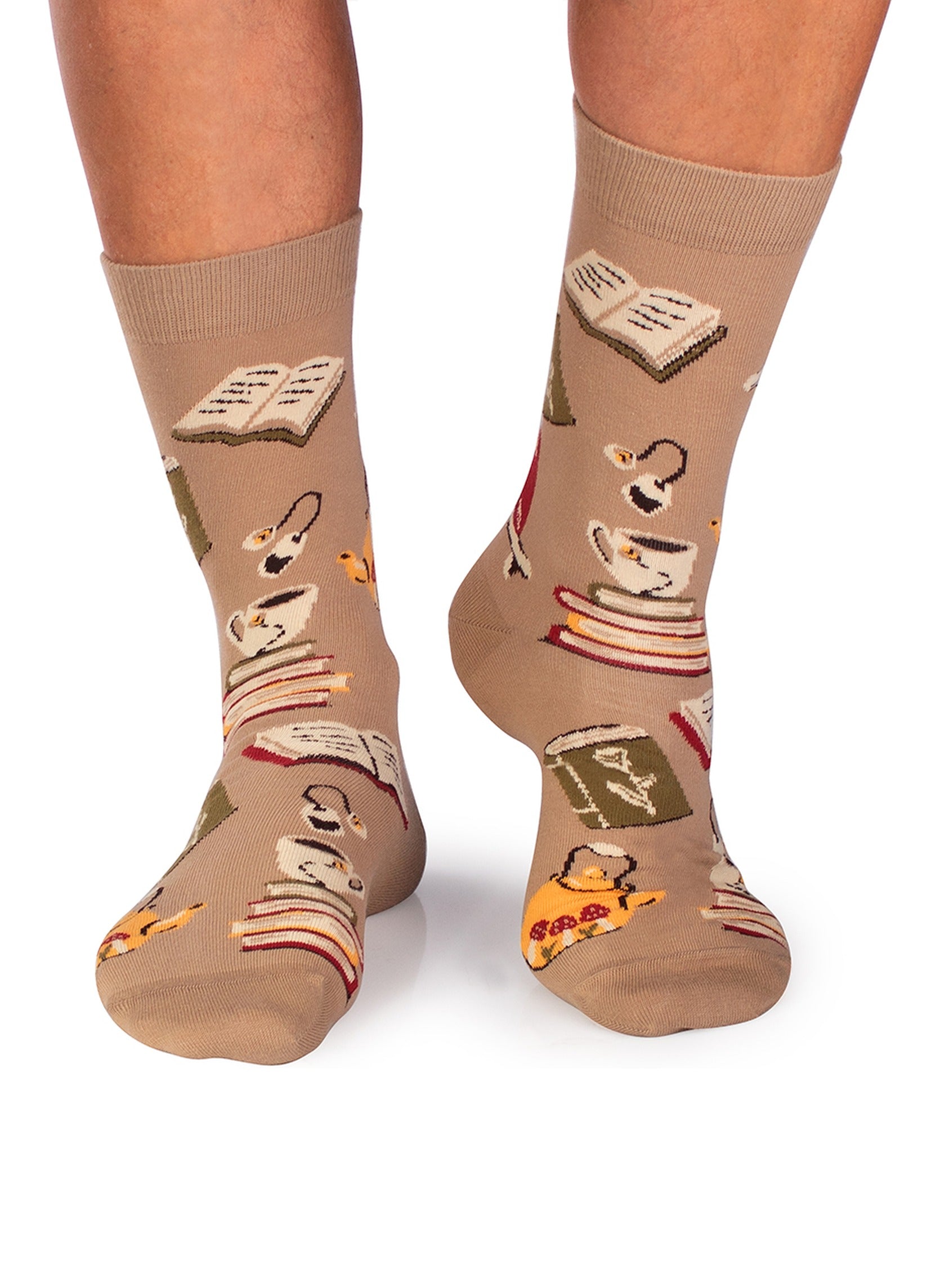 Chaussettes Coton Bio Livres & Thé - Pirin Hill — portées