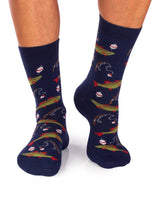 Chaussettes Coton Bio Pêche à la Ligne - Pirin Hill — portées