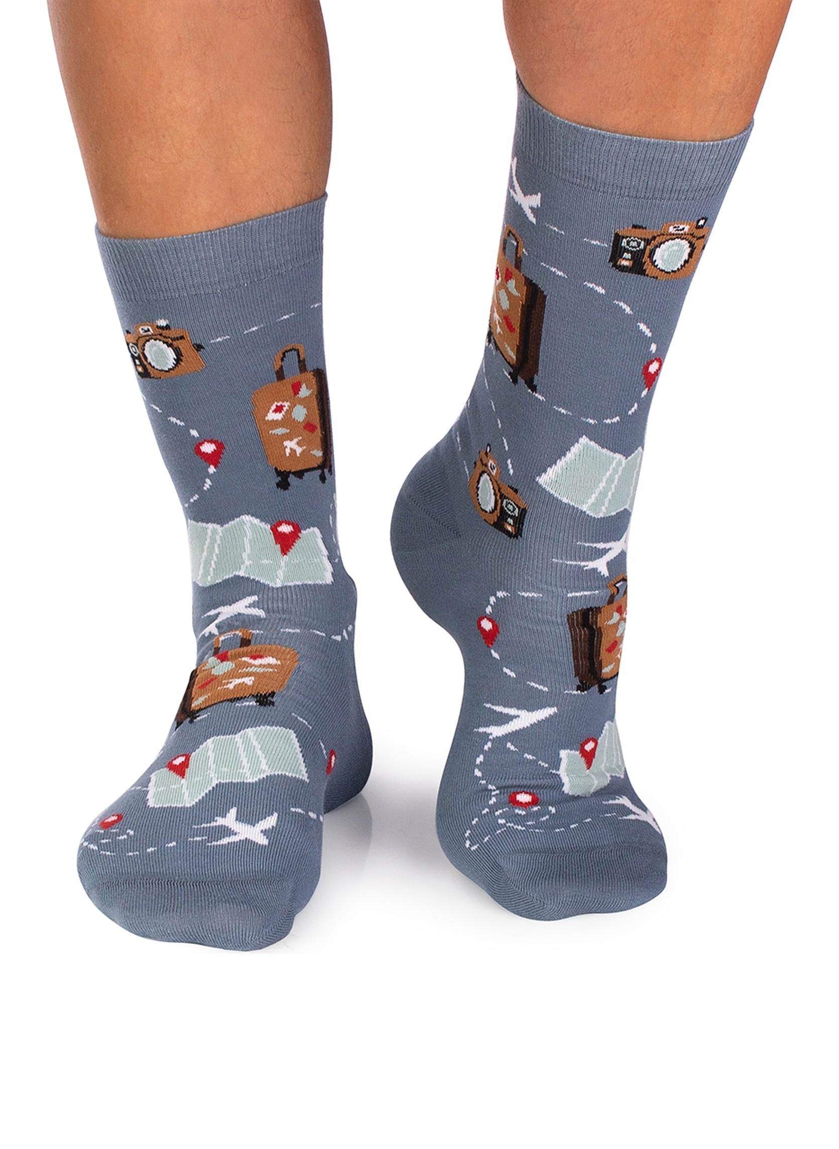 Chaussettes Coton Bio Voyage - Pirin Hill — portées
