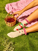Chaussettes Courtes Cutecore Cerises - Dedoles