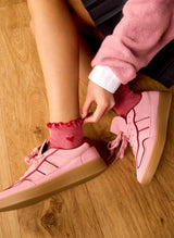 Chaussettes Courtes Cutecore Cœur Rouge - Dedoles