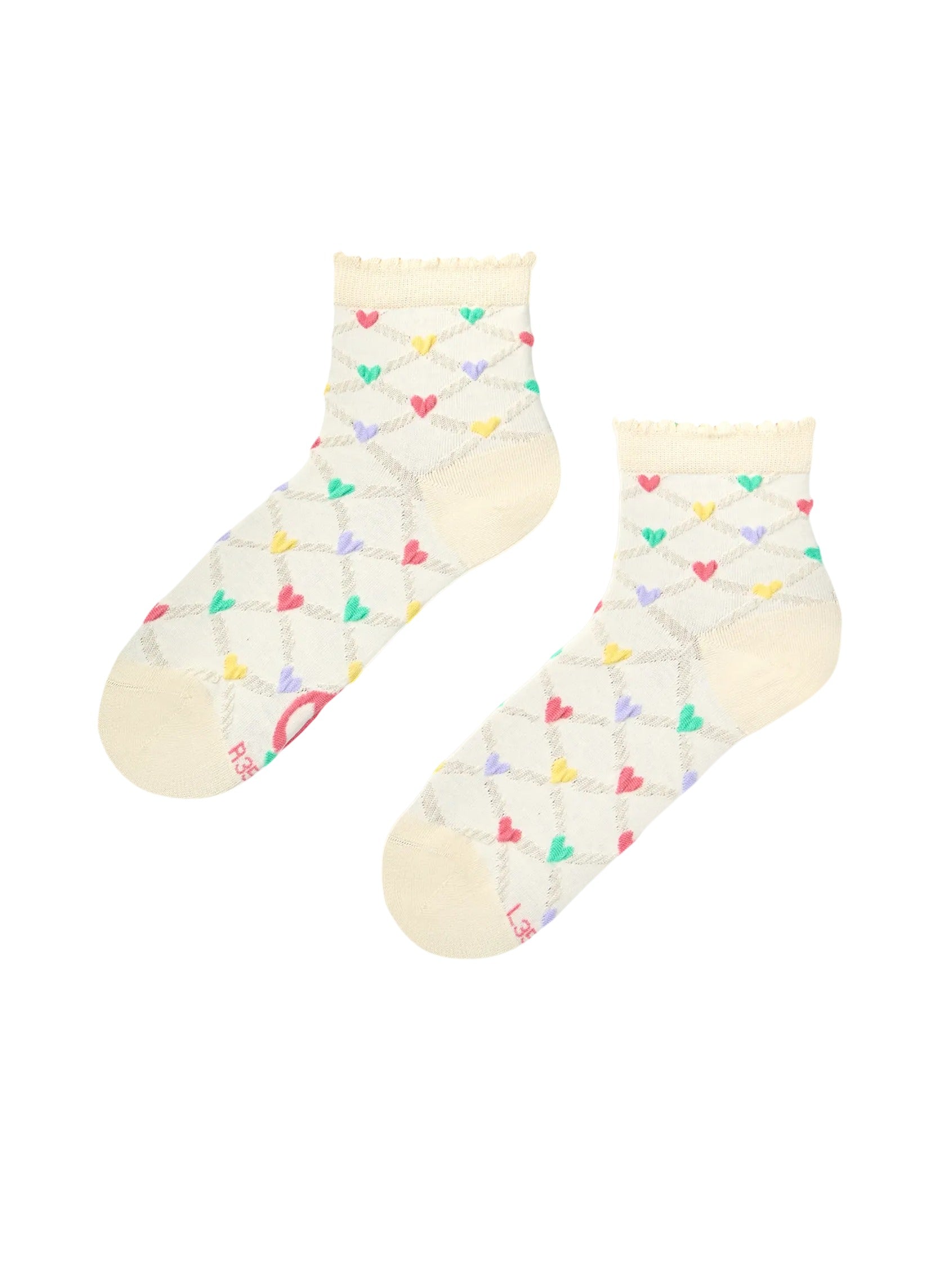 Chaussettes Courtes Cutecore Cœurs Tendres - Dedoles