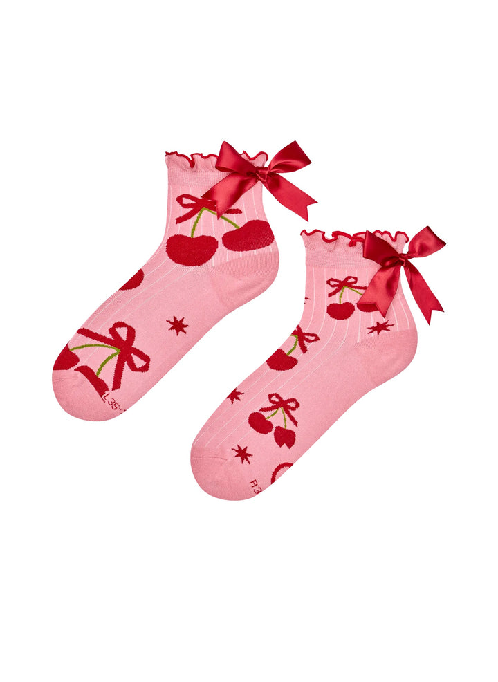 Chaussettes Courtes Cutecore Monde des Cerises - Dedoles