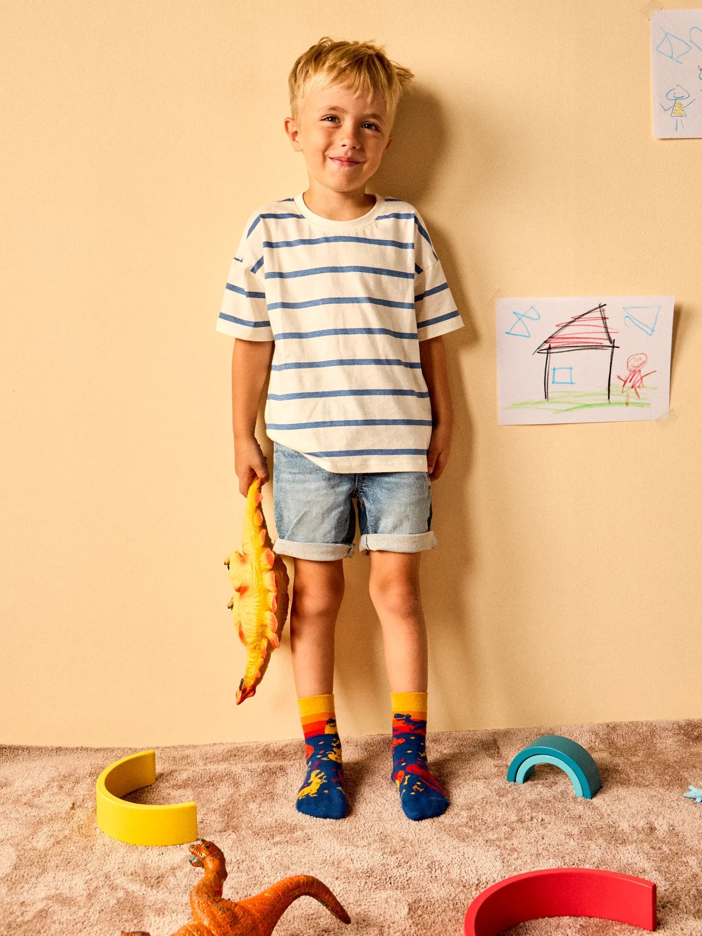 Chaussettes Enfants Monde de Dinosaures - Dedoles
