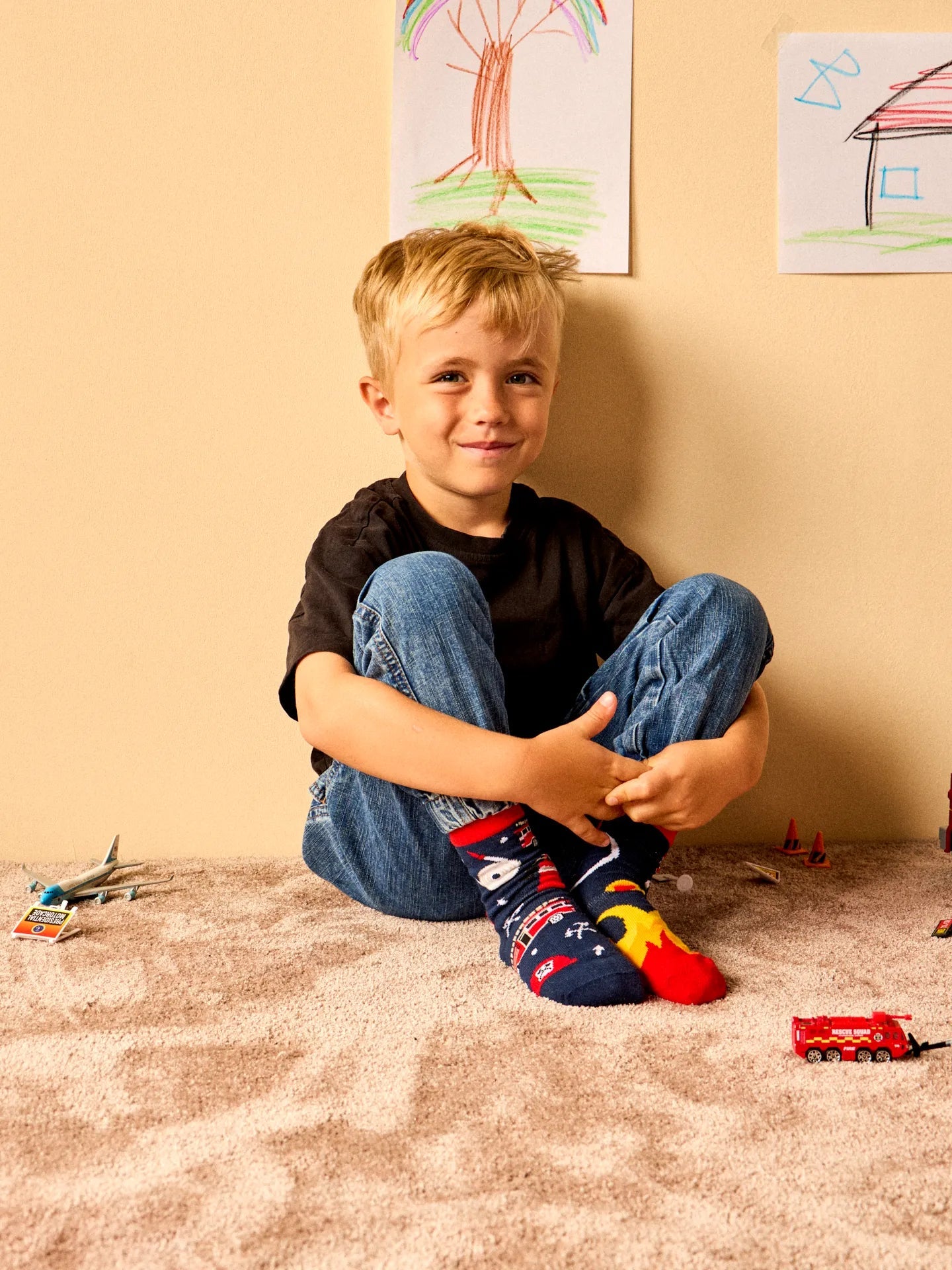 Chaussettes Enfants Sapeur-pompier - Dedoles