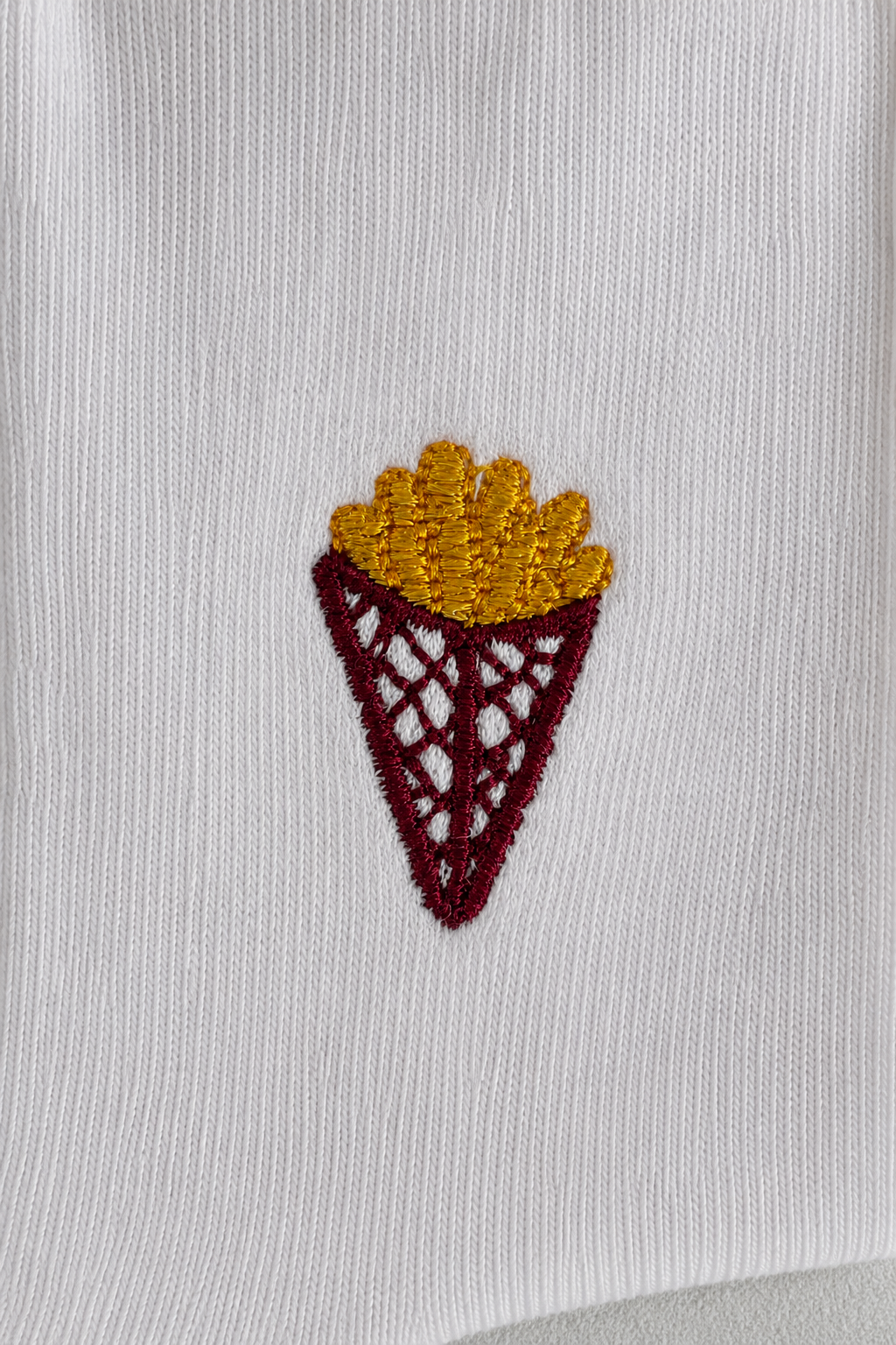 Chaussettes Brodées Moules-Frites LBC
