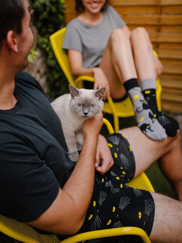 Le Bar a Chaussettes - Boxer Homme Yeux de Chat