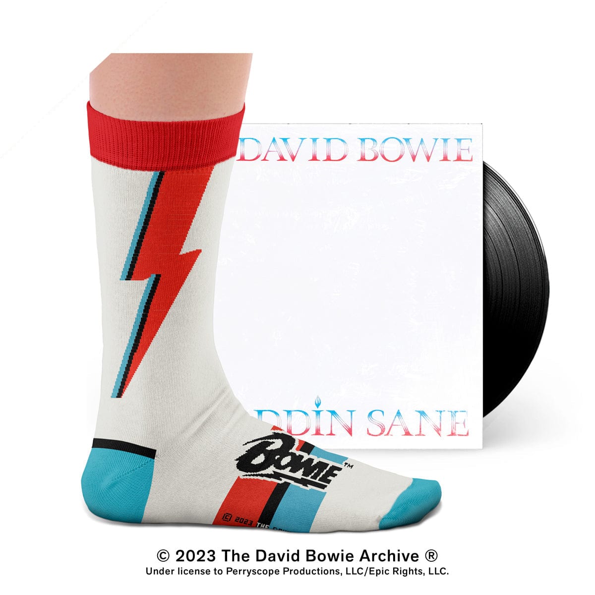 Le Bar a Chaussettes - Chaussettes Aladdin Sane, David Bowie