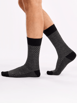 Le Bar a Chaussettes - Chaussettes Bambou Jacquard Grises