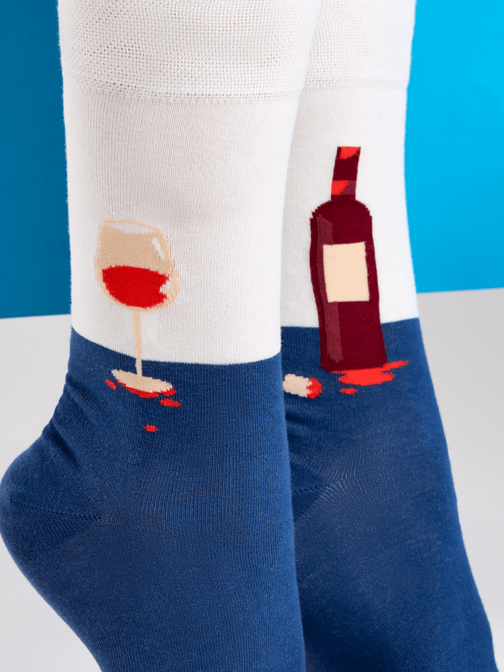 Le Bar a Chaussettes - Chaussettes Bouteille et Verre de Vin