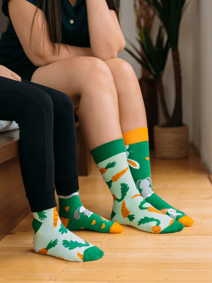 Le Bar a Chaussettes - Chaussettes Enfants Lapins et Carottes