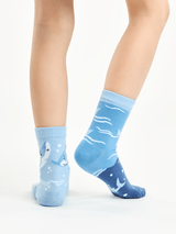 Le Bar a Chaussettes - Chaussettes Enfants Requin Gris