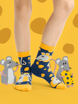 Le Bar a Chaussettes - Chaussettes Enfants Souris et Fromage