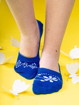 Le Bar a Chaussettes - Chaussettes Invisibles Cyanotype