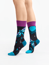 Le Bar a Chaussettes - Chaussettes Libellules dans la Nuit