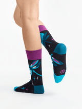 Le Bar a Chaussettes - Chaussettes Libellules dans la Nuit