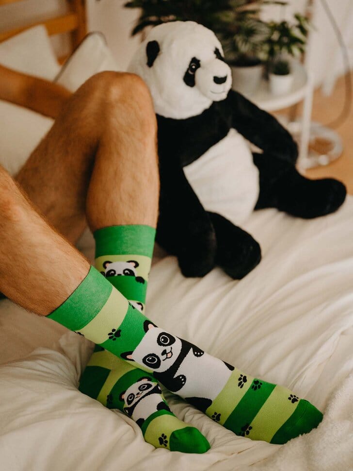 Le Bar a Chaussettes - Chaussettes Pandas et Rayures