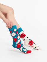 Le Bar a Chaussettes - Chaussettes Pommes Rouges et Vers