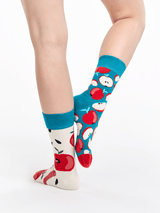 Le Bar a Chaussettes - Chaussettes Pommes Rouges et Vers