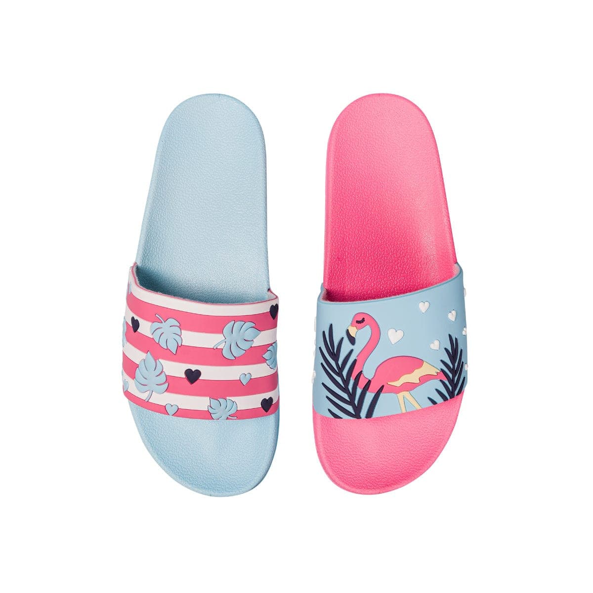 Le Bar a Chaussettes - Claquettes Flamants Roses Amoureux
