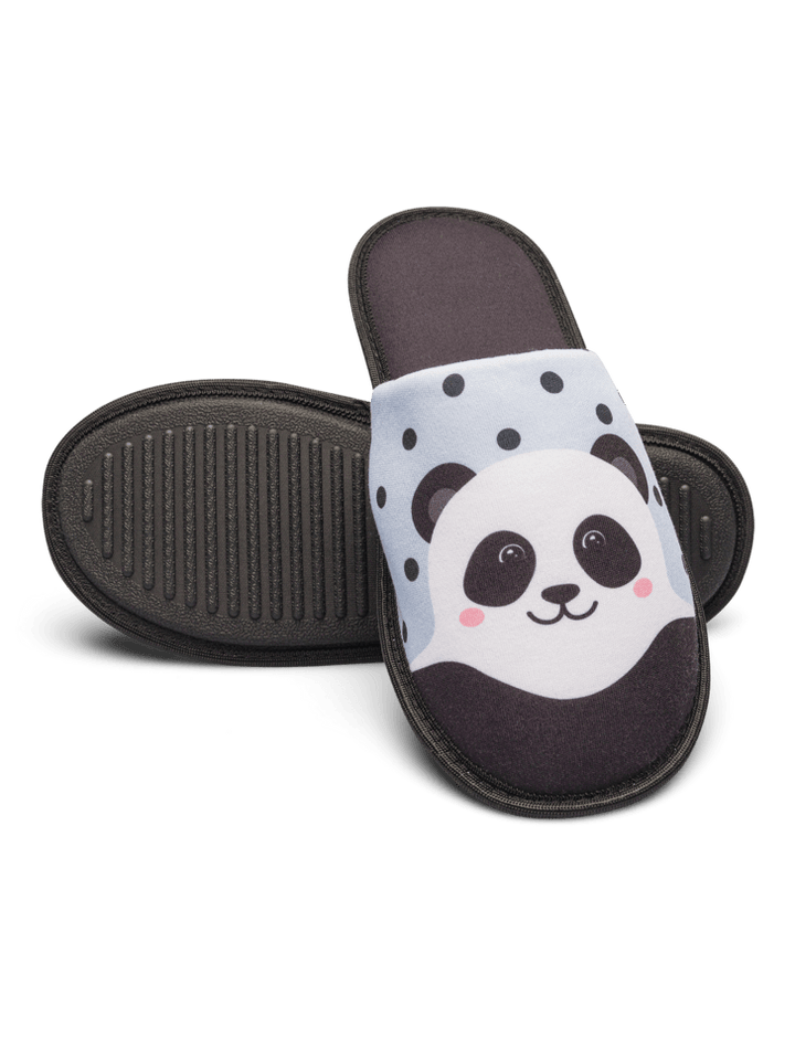 Le Bar a Chaussettes - Pantoufles Panda Joyeux