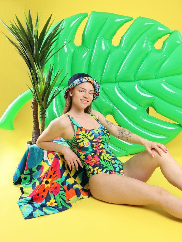 Le Bar a Chaussettes - Serviette de Plage Toucan Tropical (83x170 cm)
