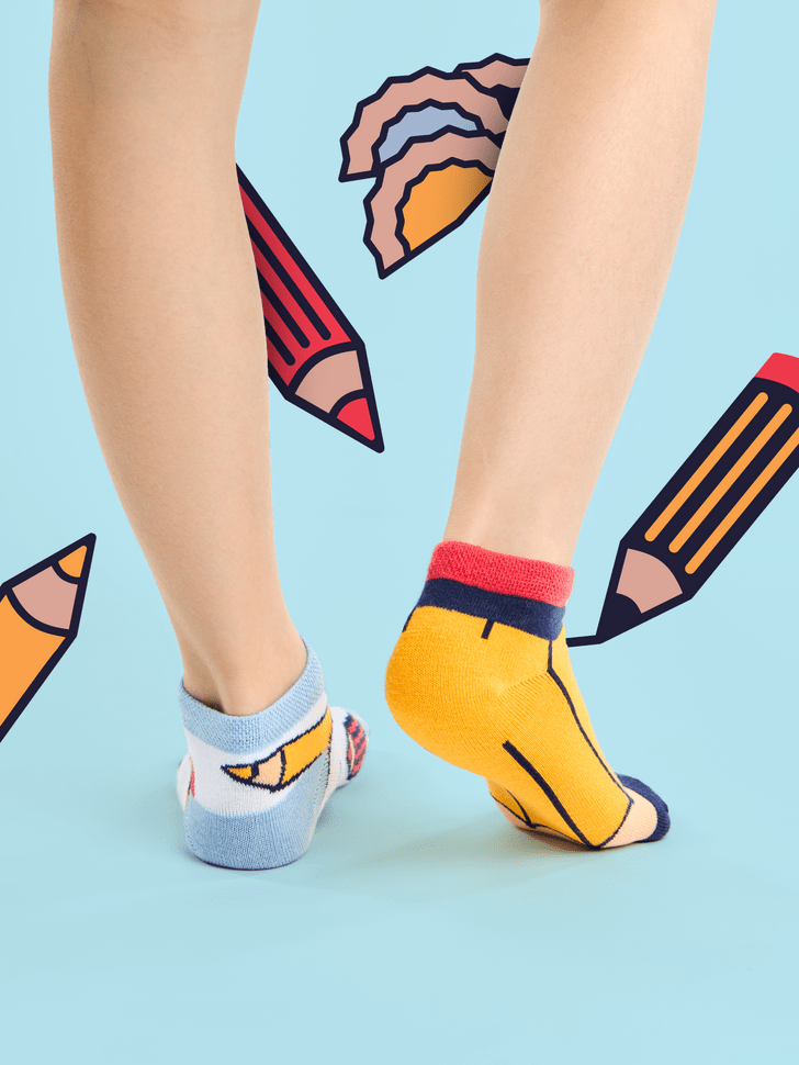 Le Bar a Chaussettes - Socquettes Enfants Crayon