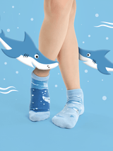 Le Bar a Chaussettes - Socquettes Enfants Requin Gris