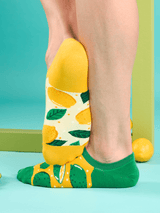 Le Bar a Chaussettes - Socquettes Invisibles Citrons Verts et Jaunes