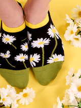 Le Bar a Chaussettes - Socquettes Invisibles Marguerites dans la Nuit