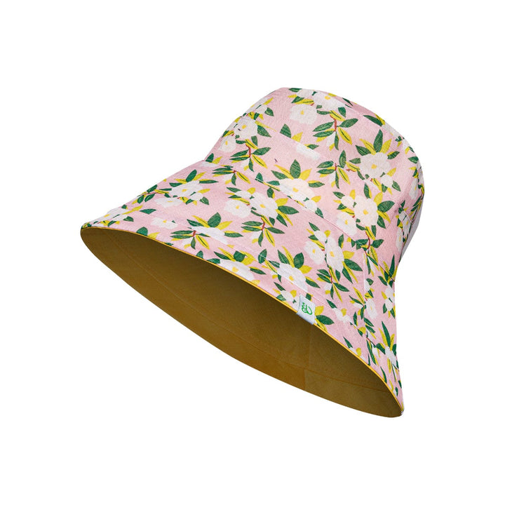 Le Bar a Chaussettes - Chapeau Femme Réversible Roses Blanches