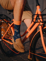 Chaussettes Bicyclettes Oranges - Dedoles