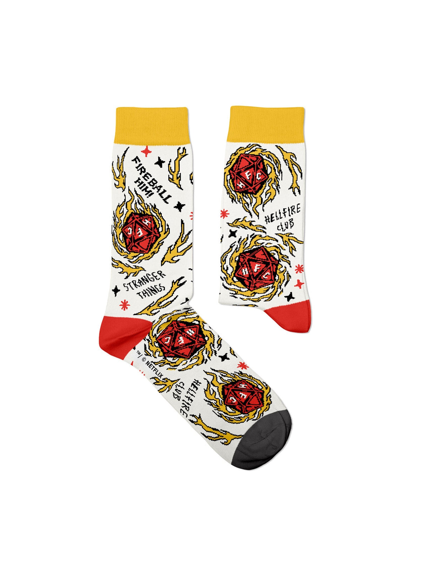 Chaussettes Stranger Things D20 - Vue à plat