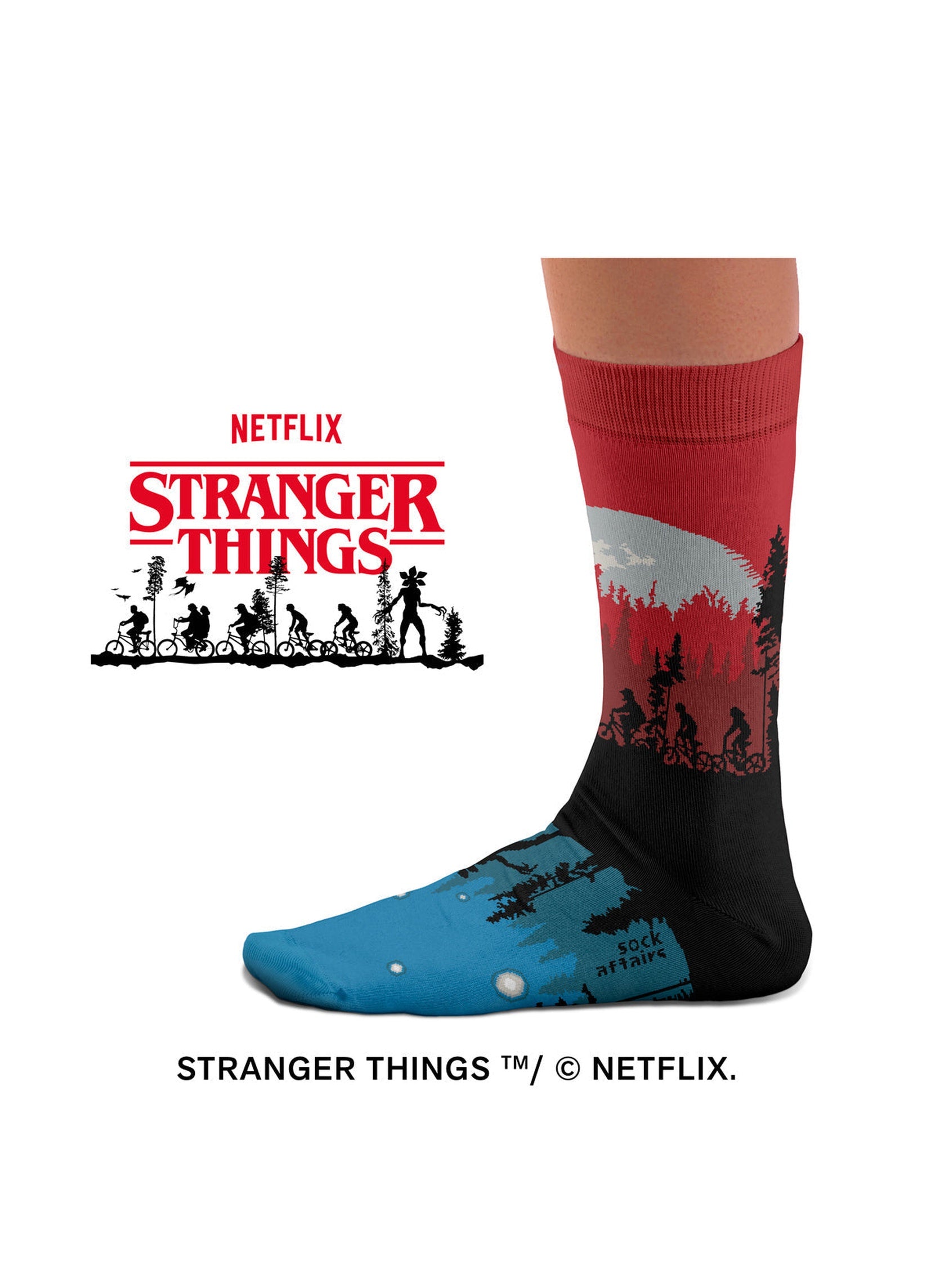 Chaussettes Stranger Things Upside Down - Vue intérieure