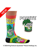 Chaussettes Popeye Épinards - Vue de profil