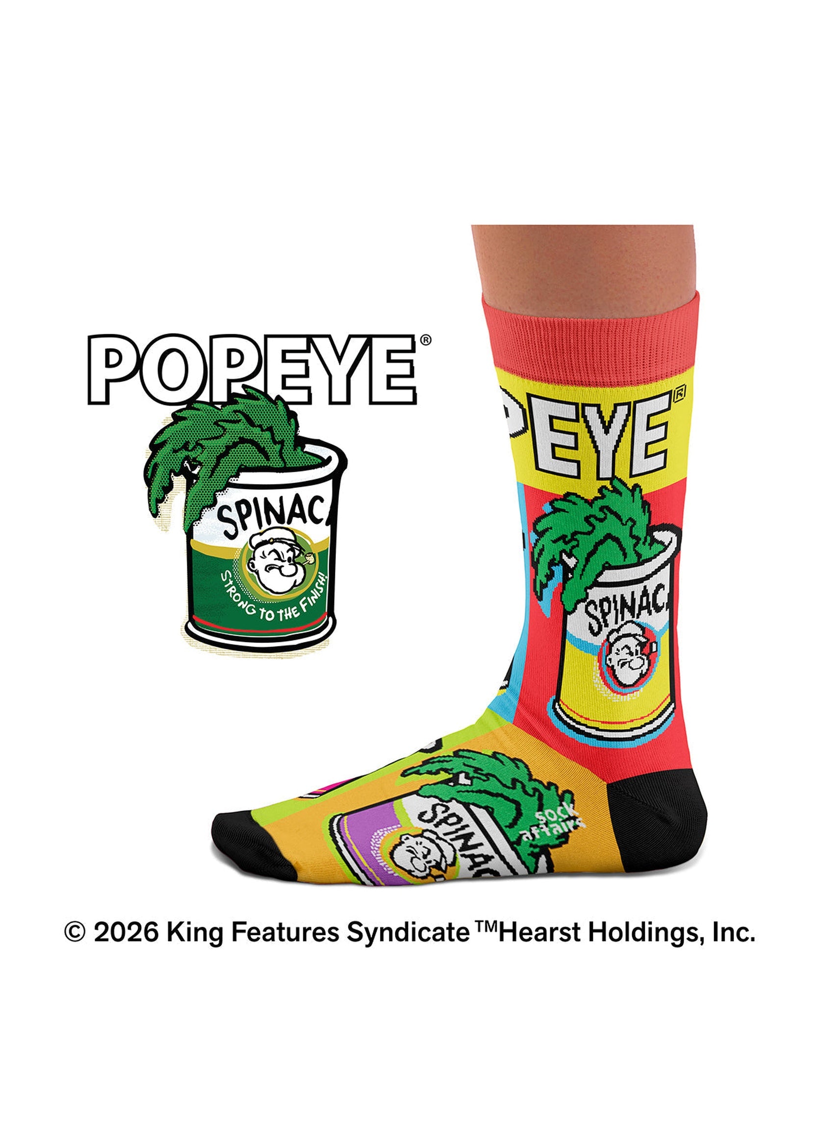 Chaussettes Popeye Épinards - Vue intérieure