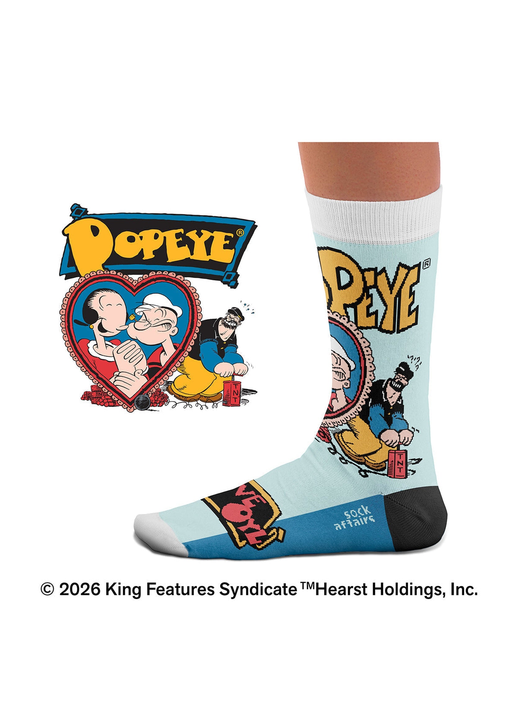 Chaussettes Popeye & Olive - Vue intérieure