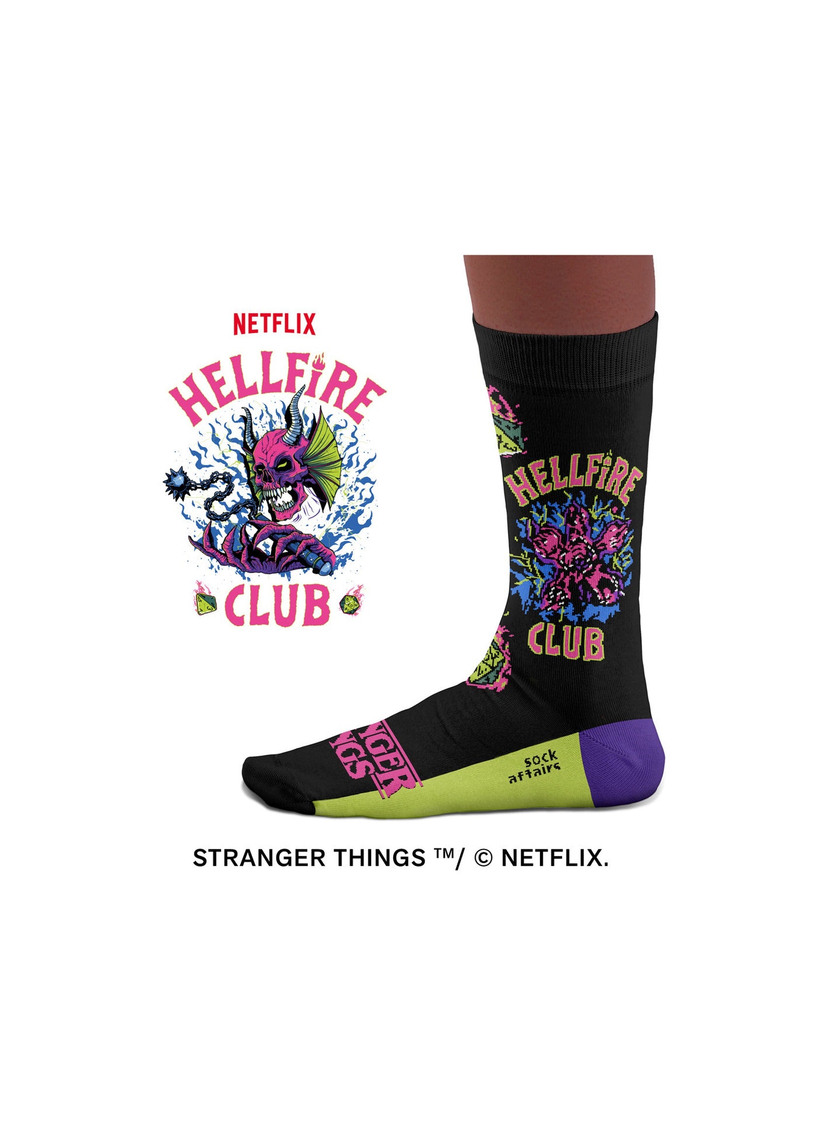Chaussettes Stranger Things Demogorgon - Paire vue gauche