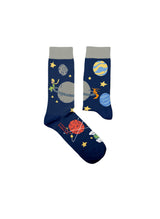 Chaussettes Le Petit Prince Nuit Planètes - Vue à plat