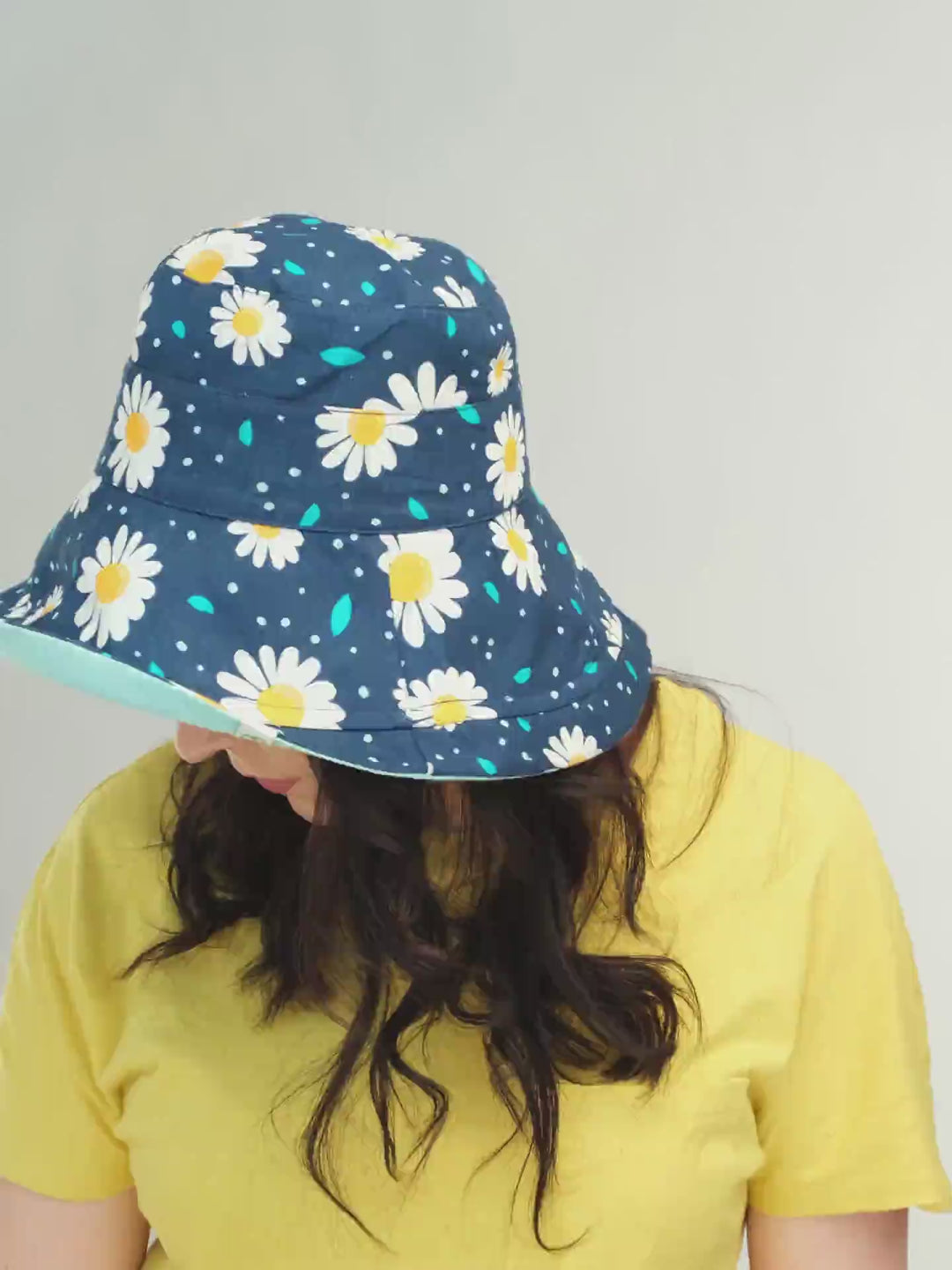 Chapeau Femme Réversible Marguerites