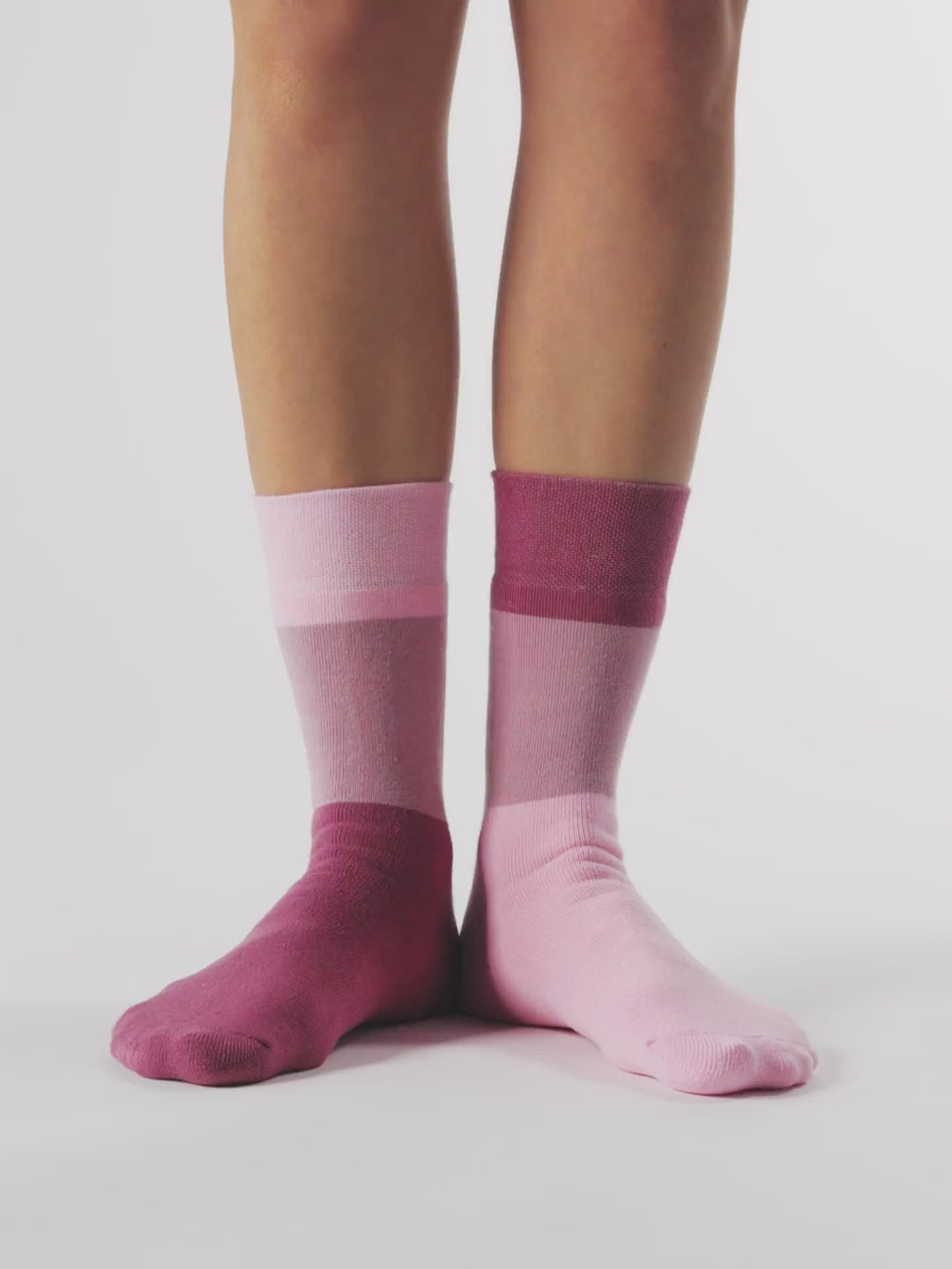 Chaussettes Chaudes Tricolores Roses