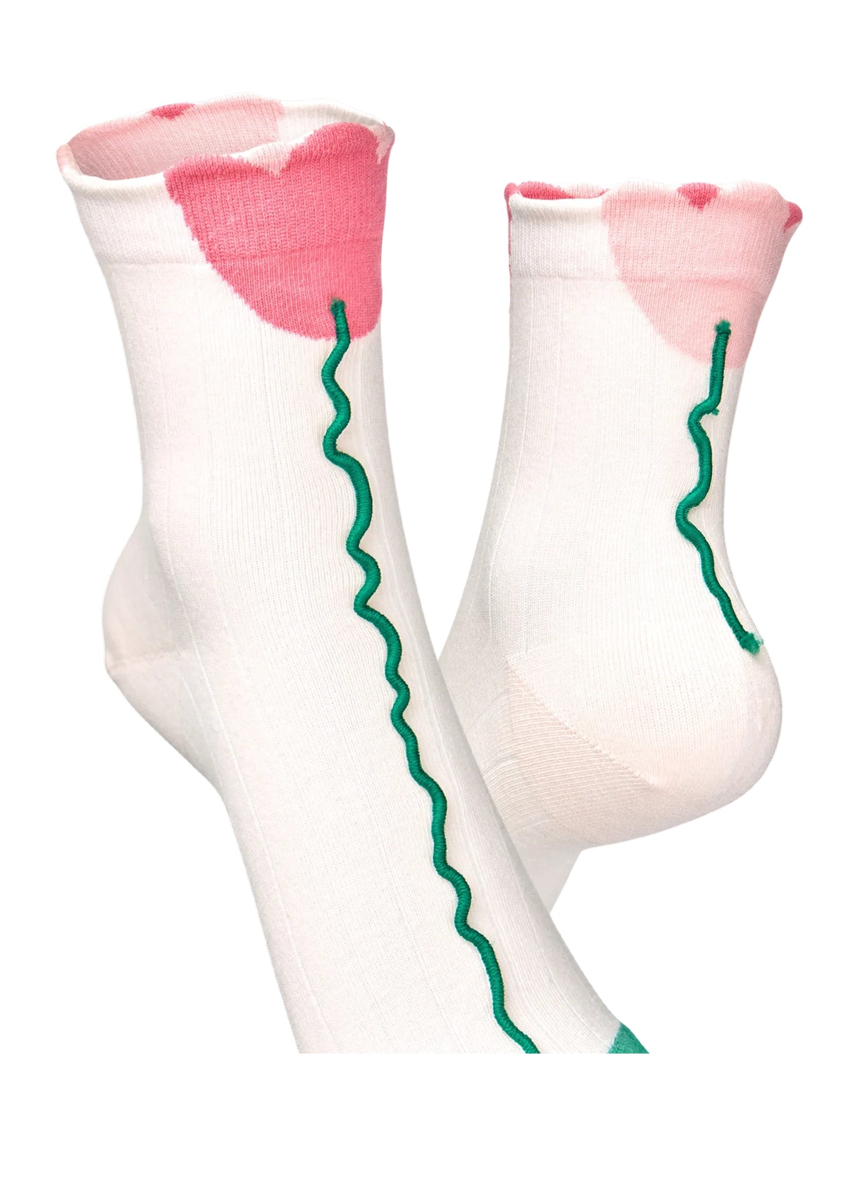 Chaussettes Courtes Cutecore Tulipes - Dedoles