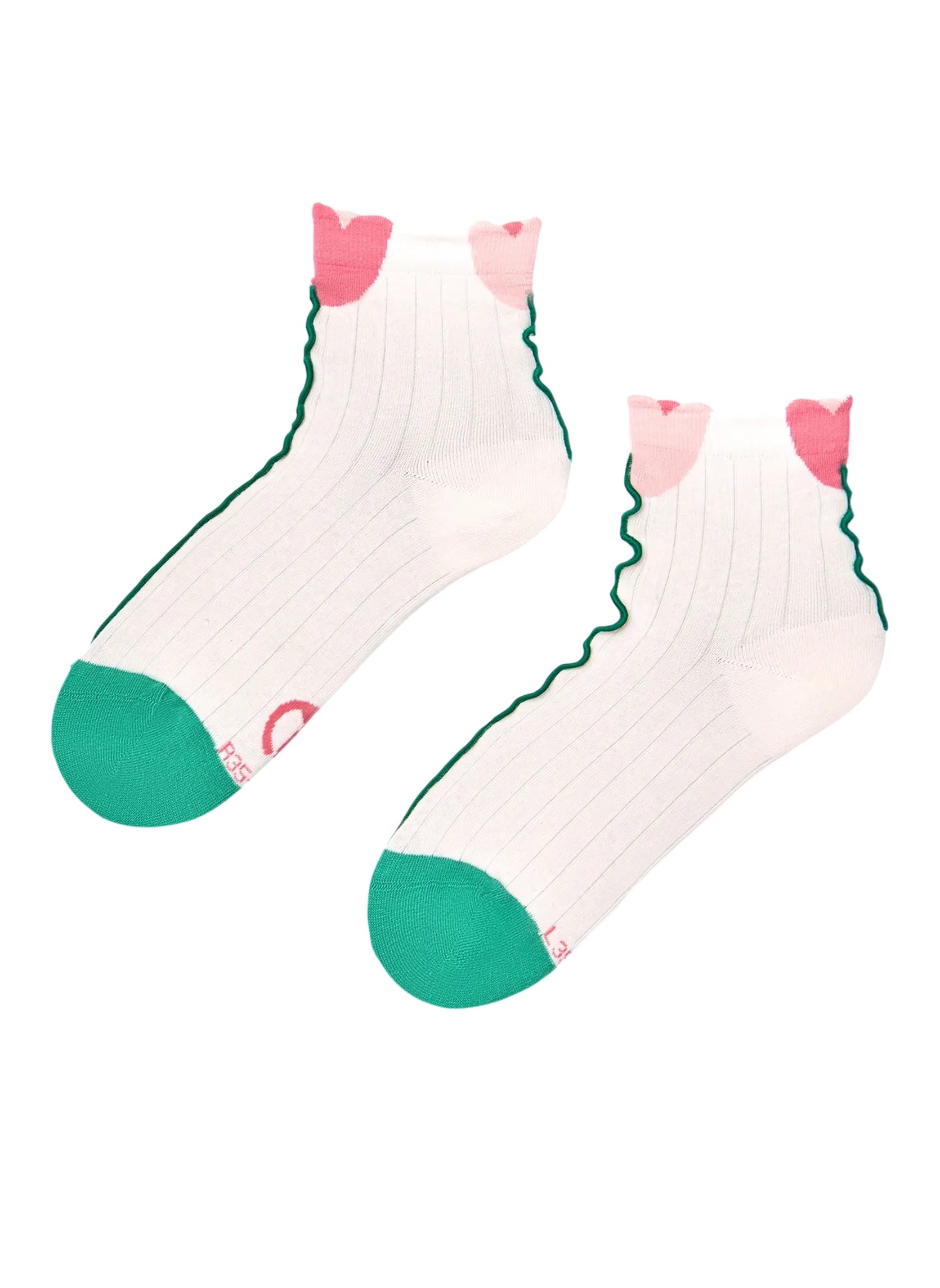 Chaussettes Courtes Cutecore Tulipes - Dedoles