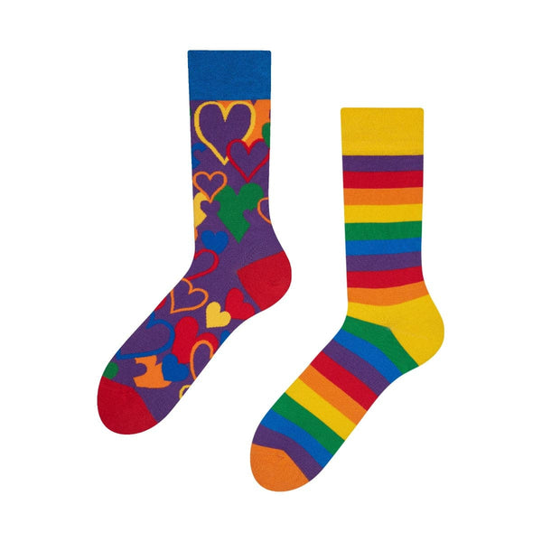 Chaussettes Depareillees Dedoles Amours Arc en ciel Le Bar a Chaussettes