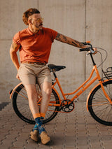 Le Bar a Chaussettes - Chaussettes Bicyclettes Oranges