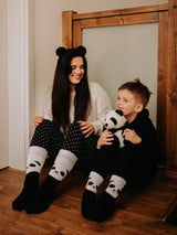 Le Bar a Chaussettes - Chaussettes Chaudes Enfants Panda Joyeux