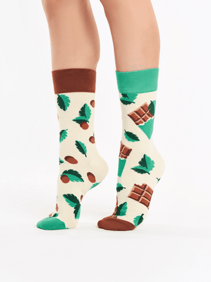 Le Bar a Chaussettes - Chaussettes Chocolat et Menthe
