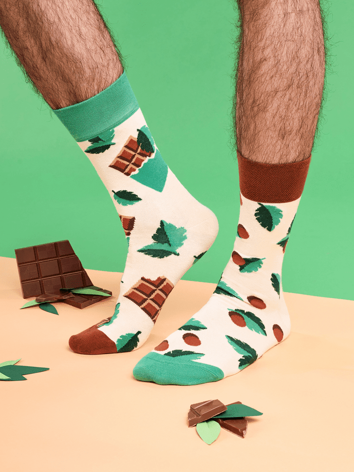 Le Bar a Chaussettes - Chaussettes Chocolat et Menthe